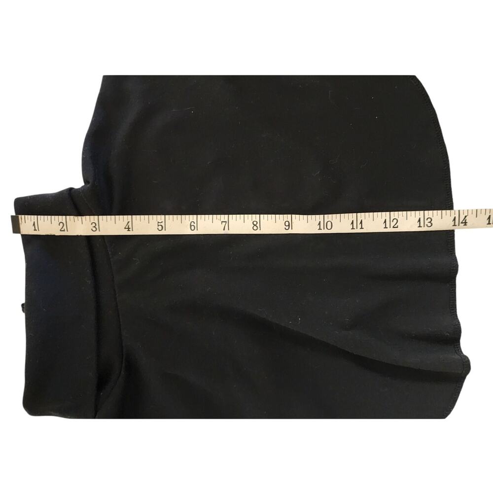 Vintage 90's Preston & York Black Turtleneck Dickey Top with Back Zipper - Picture 5 of 7